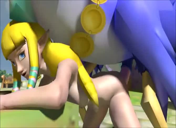 Video: Huge furry monster banging hot girs in the ass